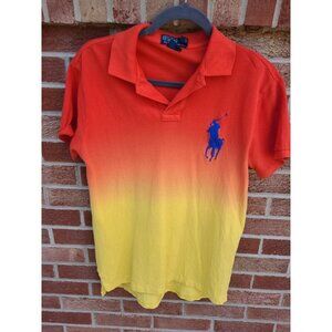 Polo by Ralph Lauren Shirt Men's Size Medium Color Fade Large Embroidered Horse